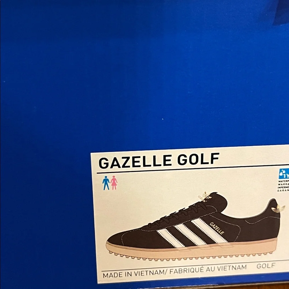 Adidas Gazelle Soft Spike Golf Shoes Sneakers Cleats new brown Mens Sizes